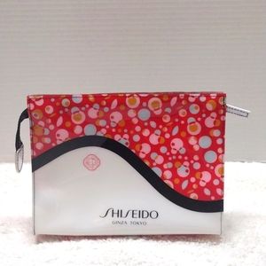 Shiseido Ginza Tokyo Multi-Color and Patterns Vinyl Cosmetic Bag